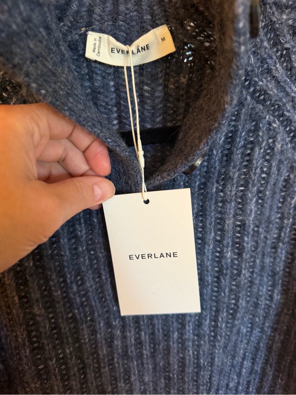 NWT Everlane Funnel Neck Ribbed Henley - Picture 5 of 8